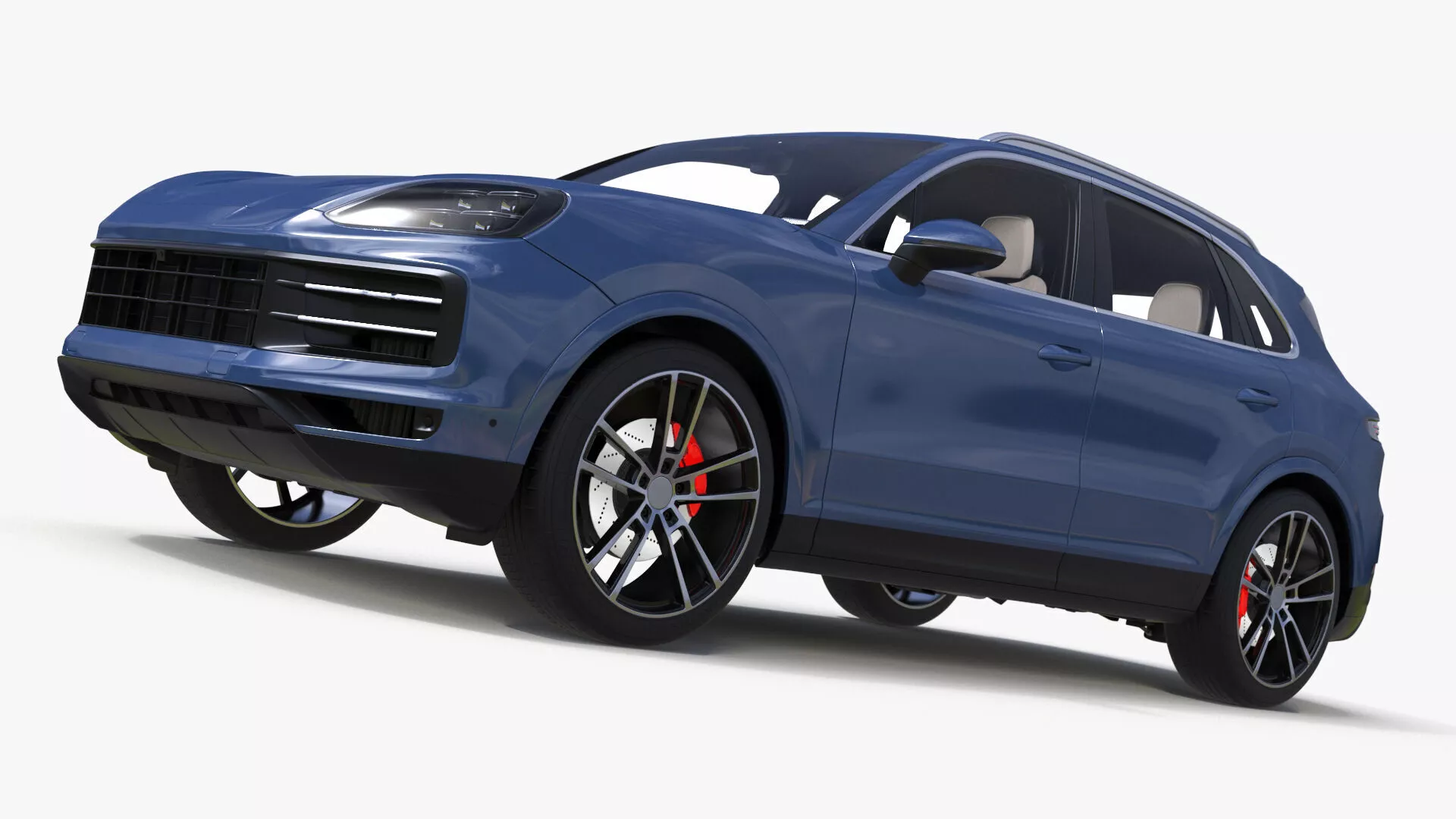 Luxury Sport SUV Blue 3D model