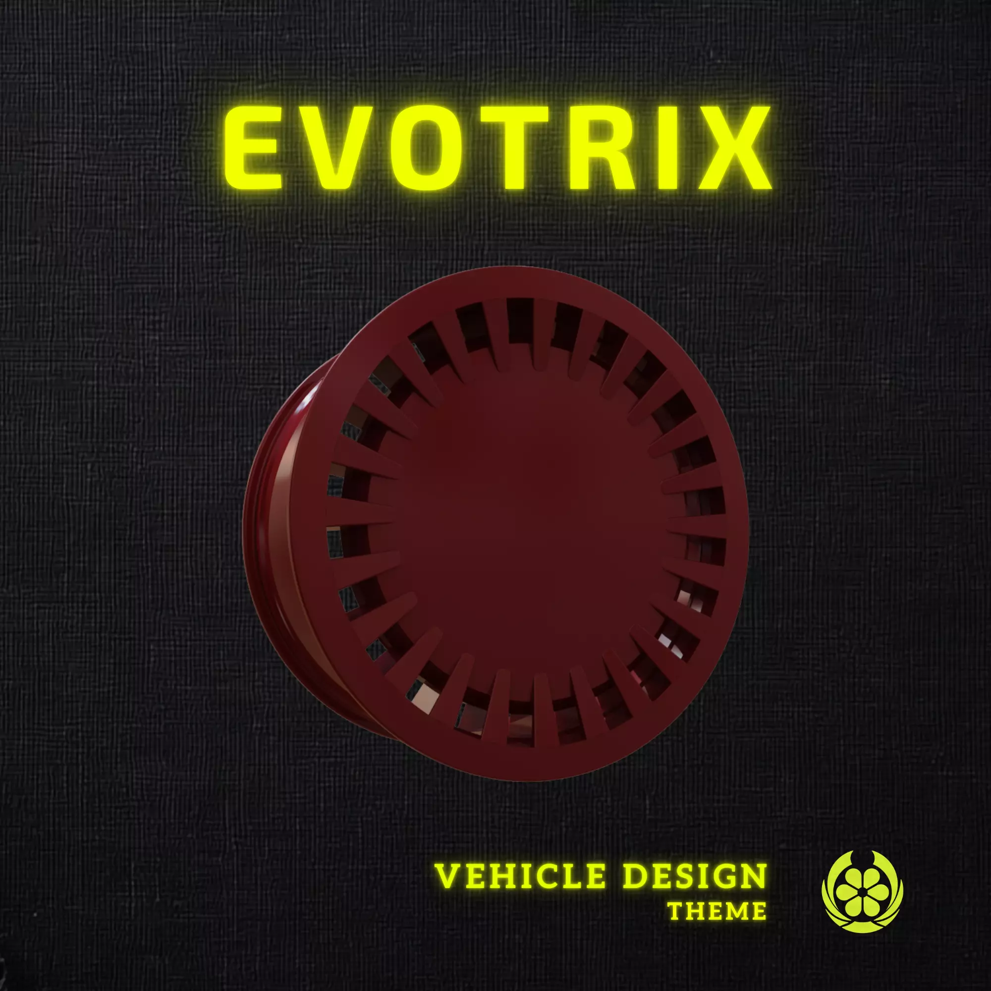 23 Evotrix Custom Car Rim 23 - 3D Print 3D print model