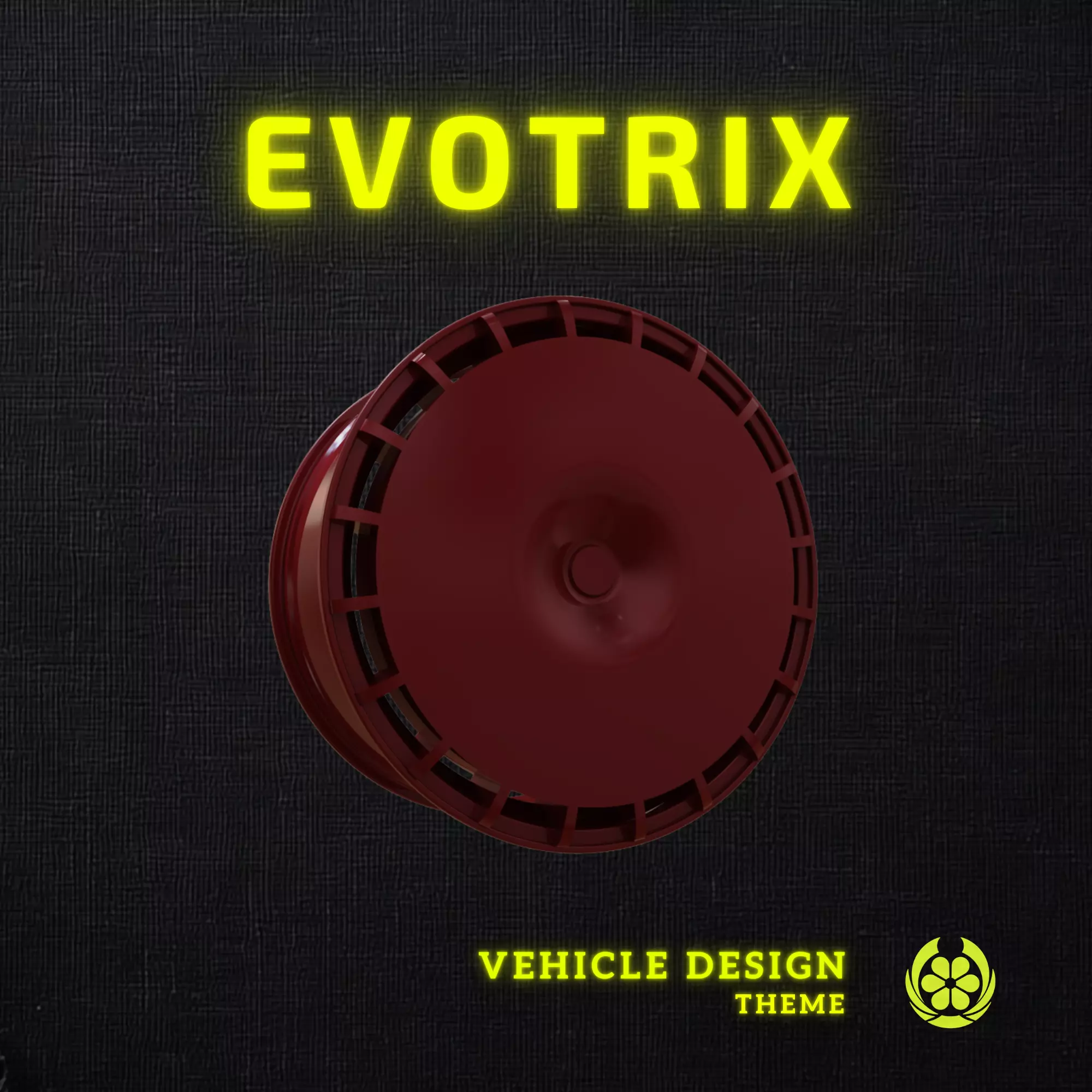 25 Evotrix Custom Car Rim 25 - 3D Print 3D print model