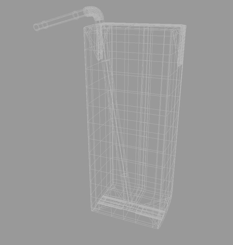 Tetra pak juice pack 3D model_4
