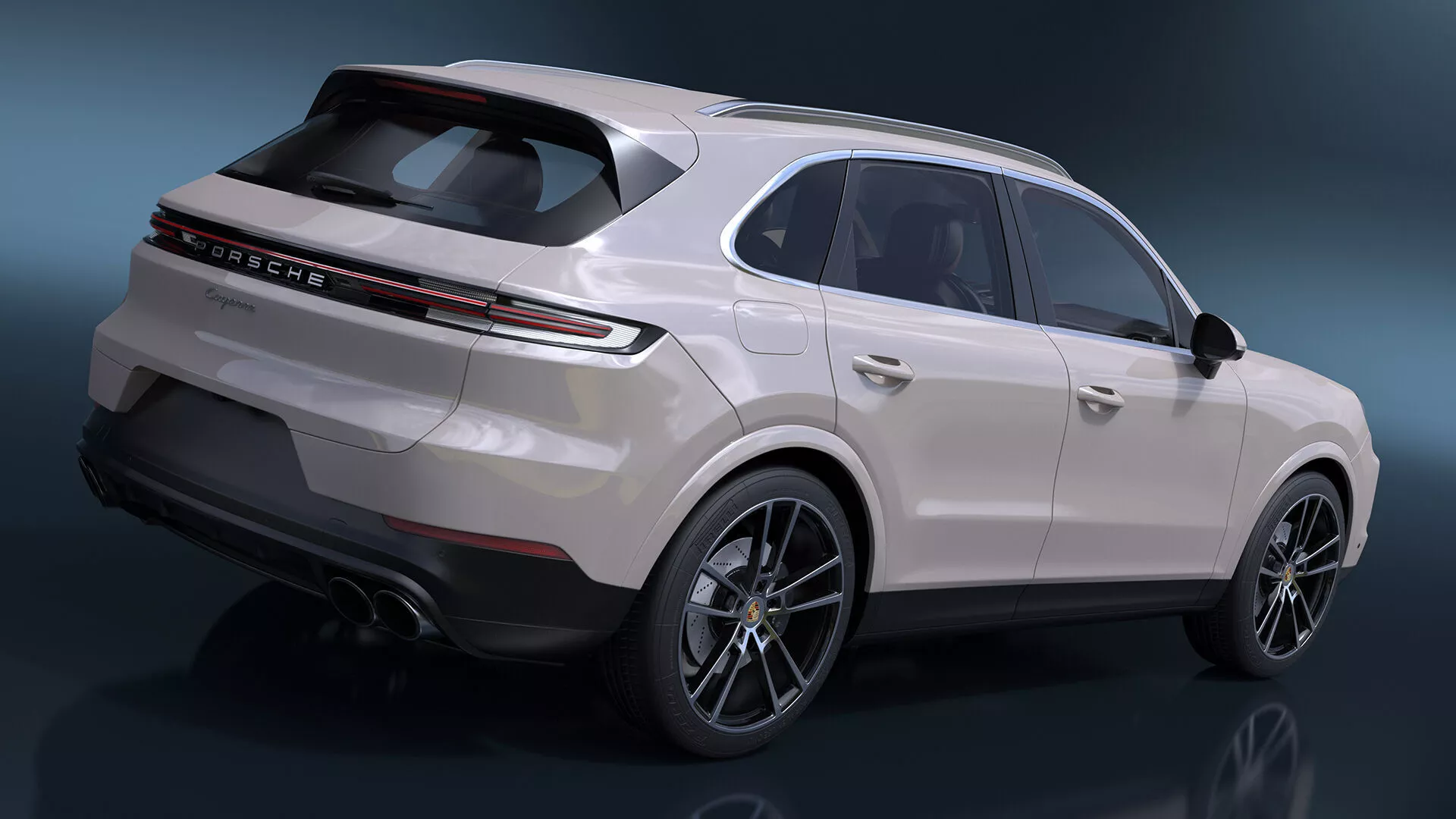 Porsche Cayenne Luxury SUV Cashmere Beige 3D model