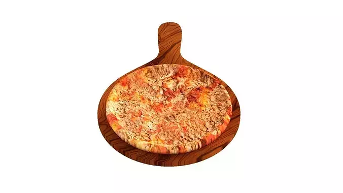 Pizza Tonno 3D model 4
