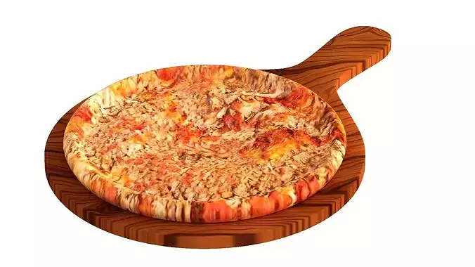 Pizza Tonno 3D model