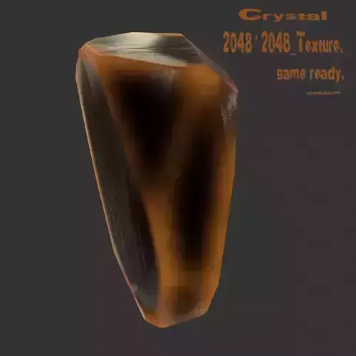 crystal 5 stone Low-poly 3D model