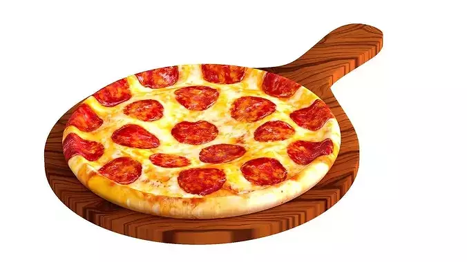 Dilishius Pepperoni pizza 3D model
