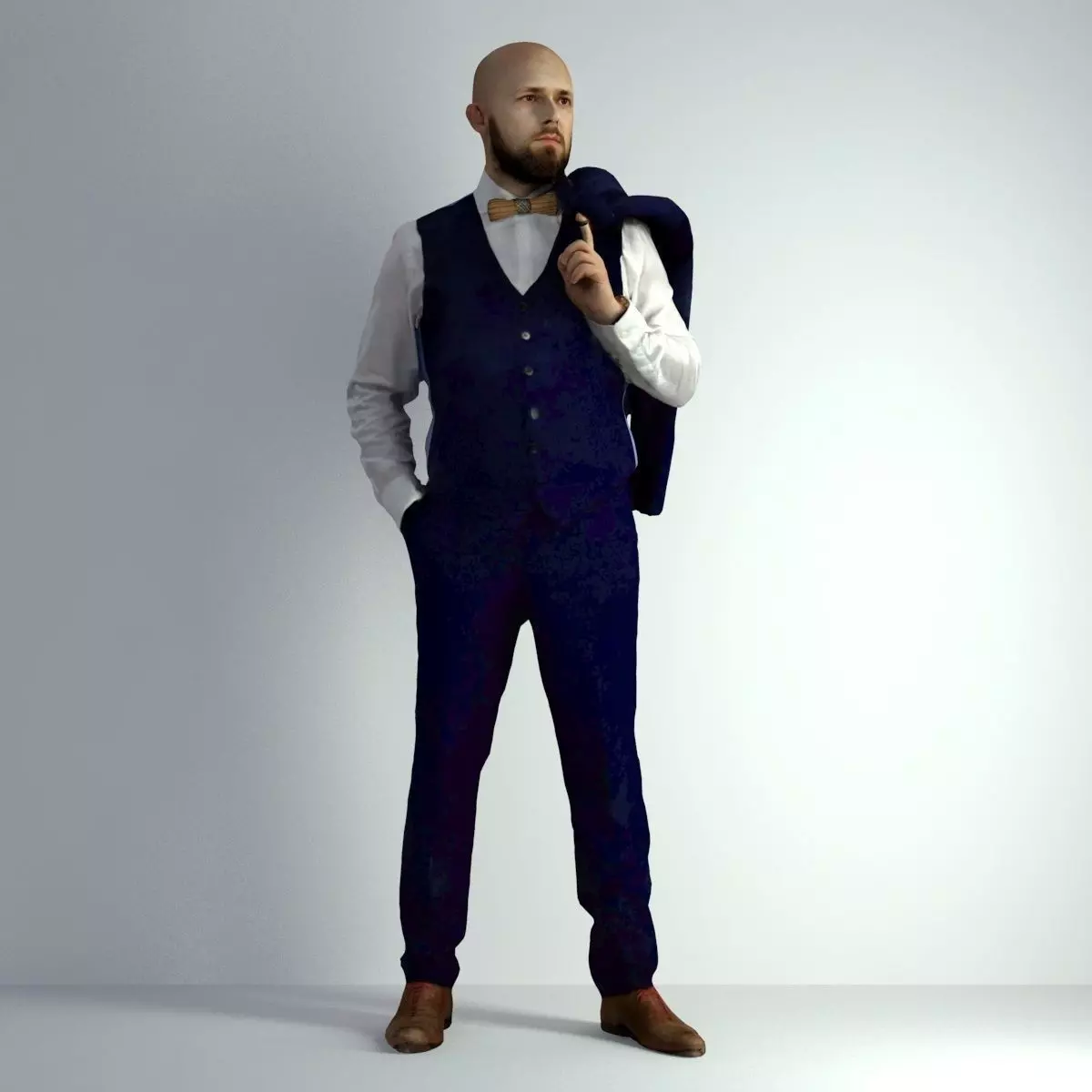 3D Scan Man Night Suit 012 3D model_0