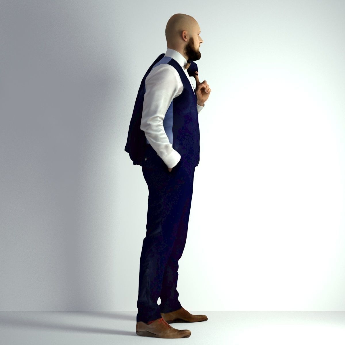 3D Scan Man Night Suit 012 3D model_17