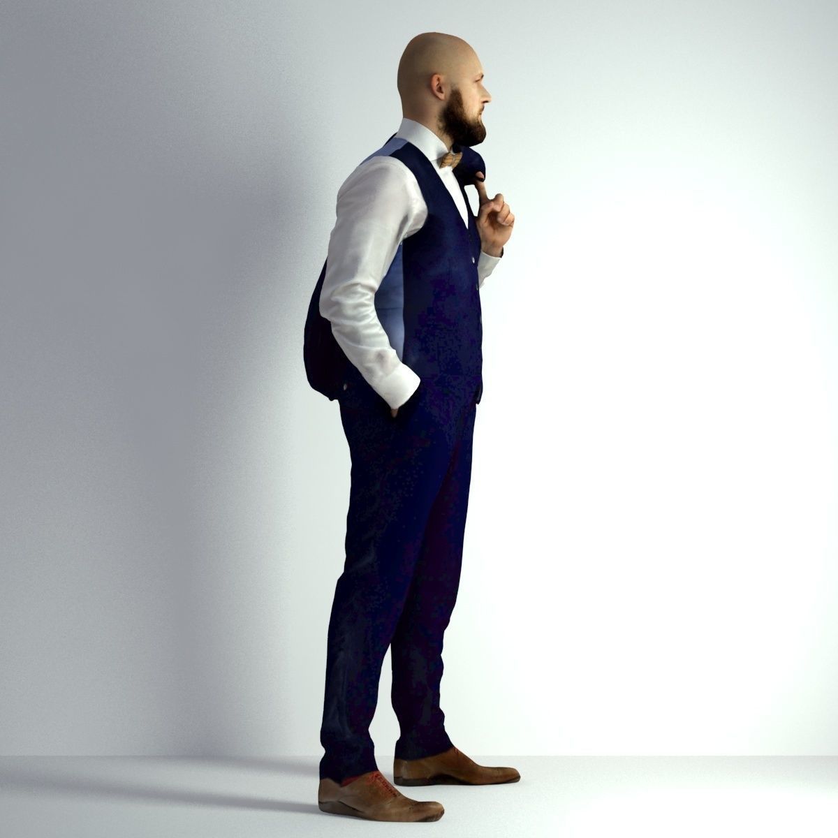 3D Scan Man Night Suit 012 3D model_16