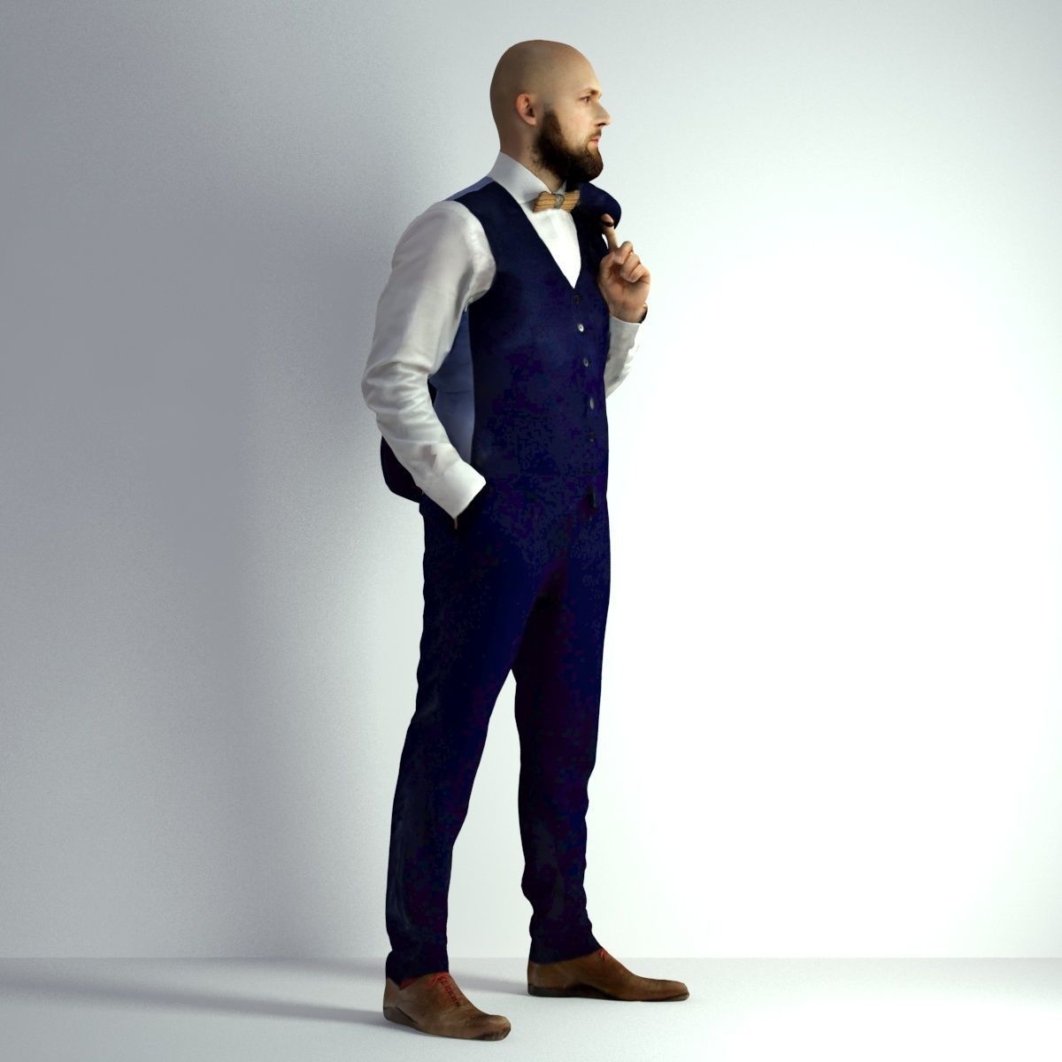 3D Scan Man Night Suit 012 3D model_14