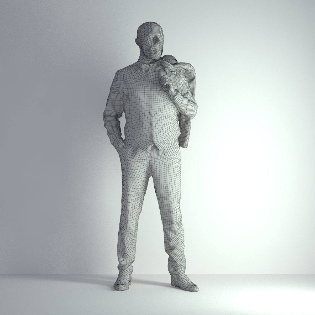 3D Scan Man Night Suit 012 3D model_1
