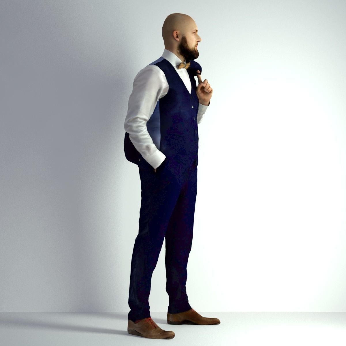 3D Scan Man Night Suit 012 3D model_15