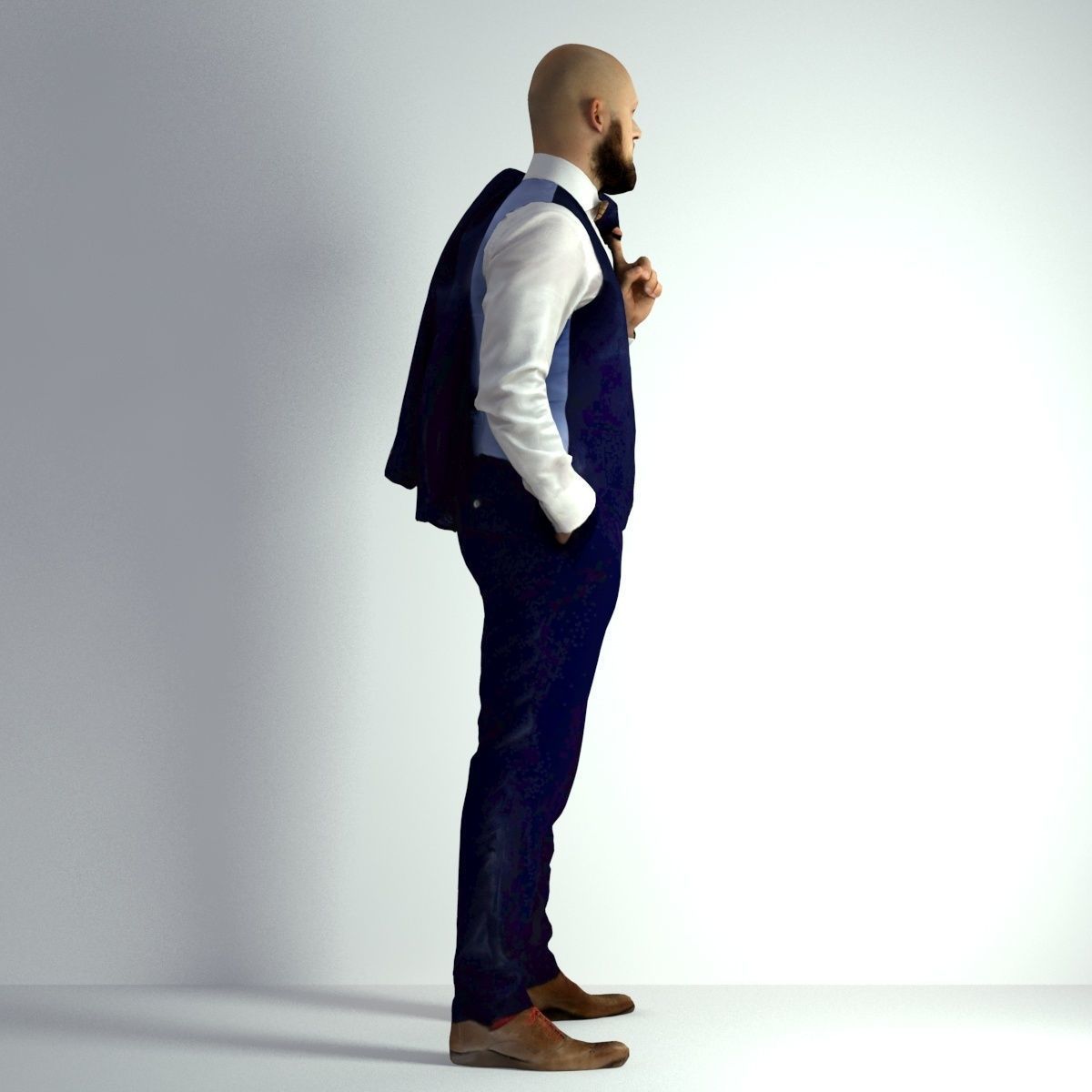 3D Scan Man Night Suit 012 3D model_18