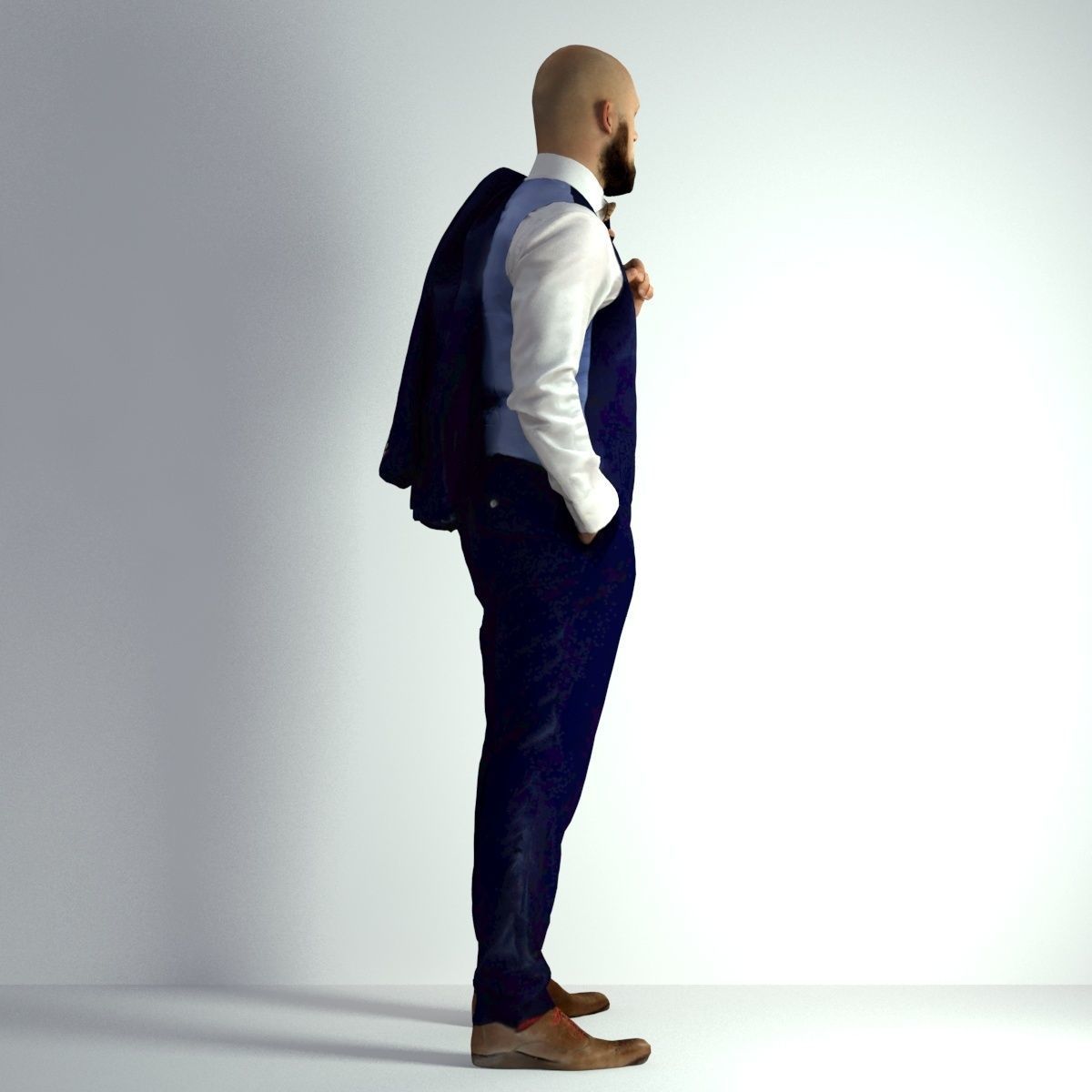 3D Scan Man Night Suit 012 3D model_19