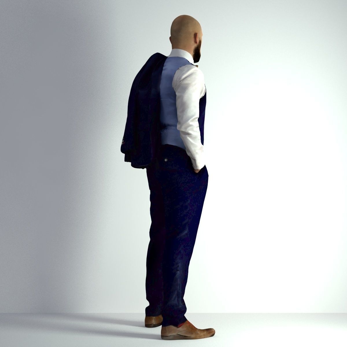 3D Scan Man Night Suit 012 3D model_6