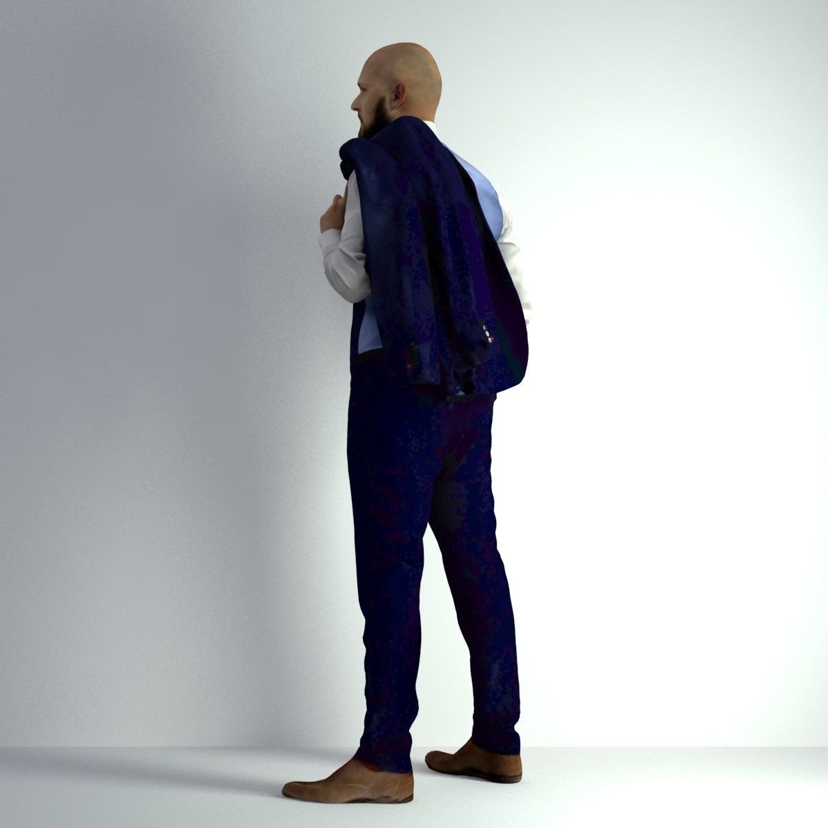 3D Scan Man Night Suit 012 3D model_7