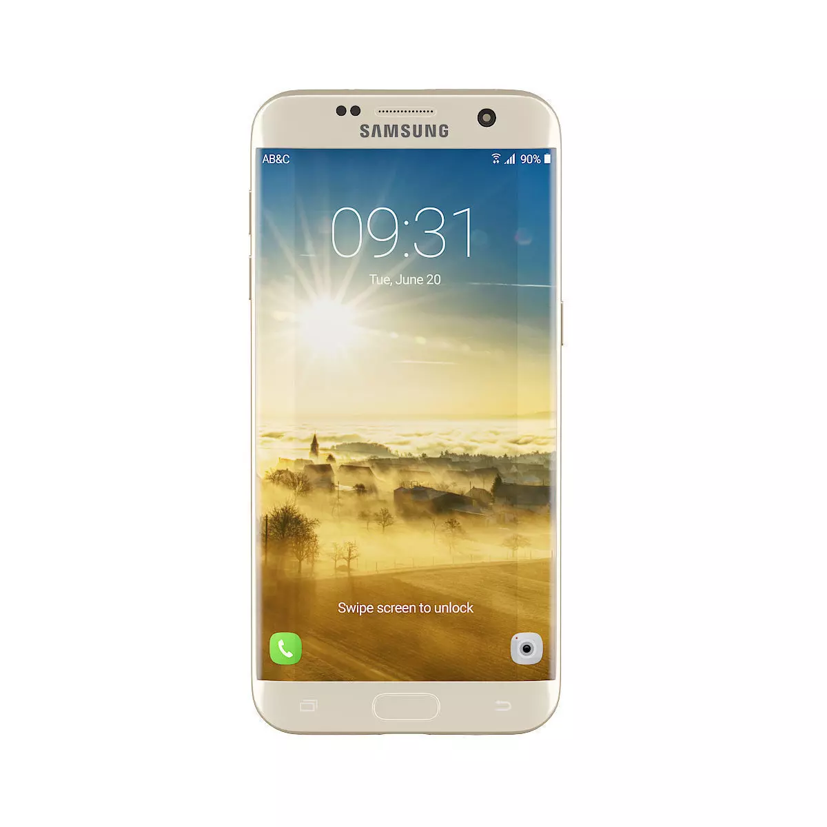 Galaxy S7 Gold 3D model