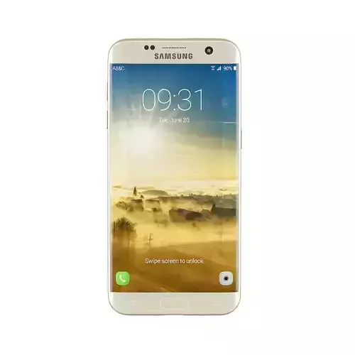 Galaxy S7 Gold 3D model