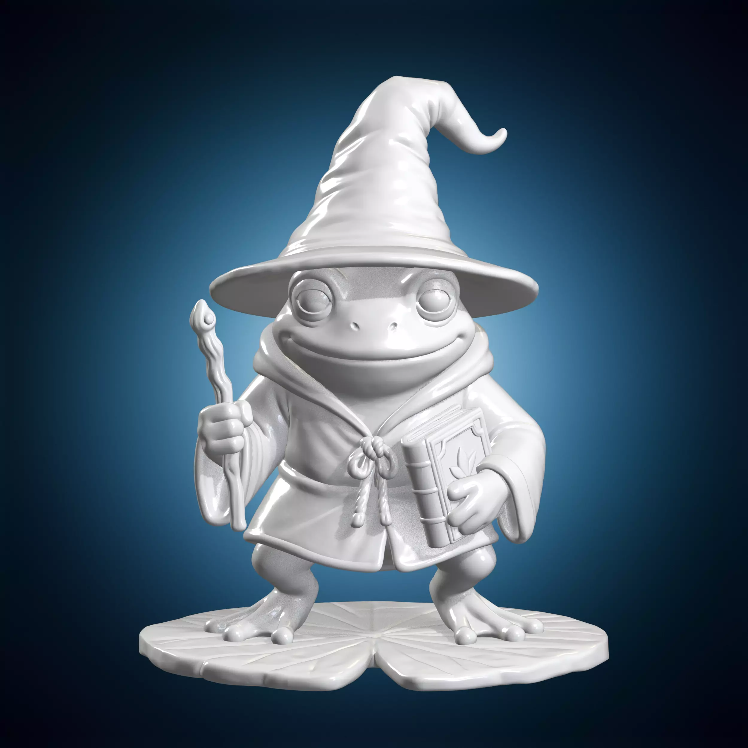 Wizard Frog Apprentice 3D Print Model 3D print model