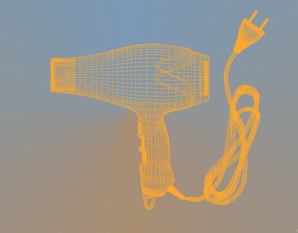 Hair dryer 3D model_1