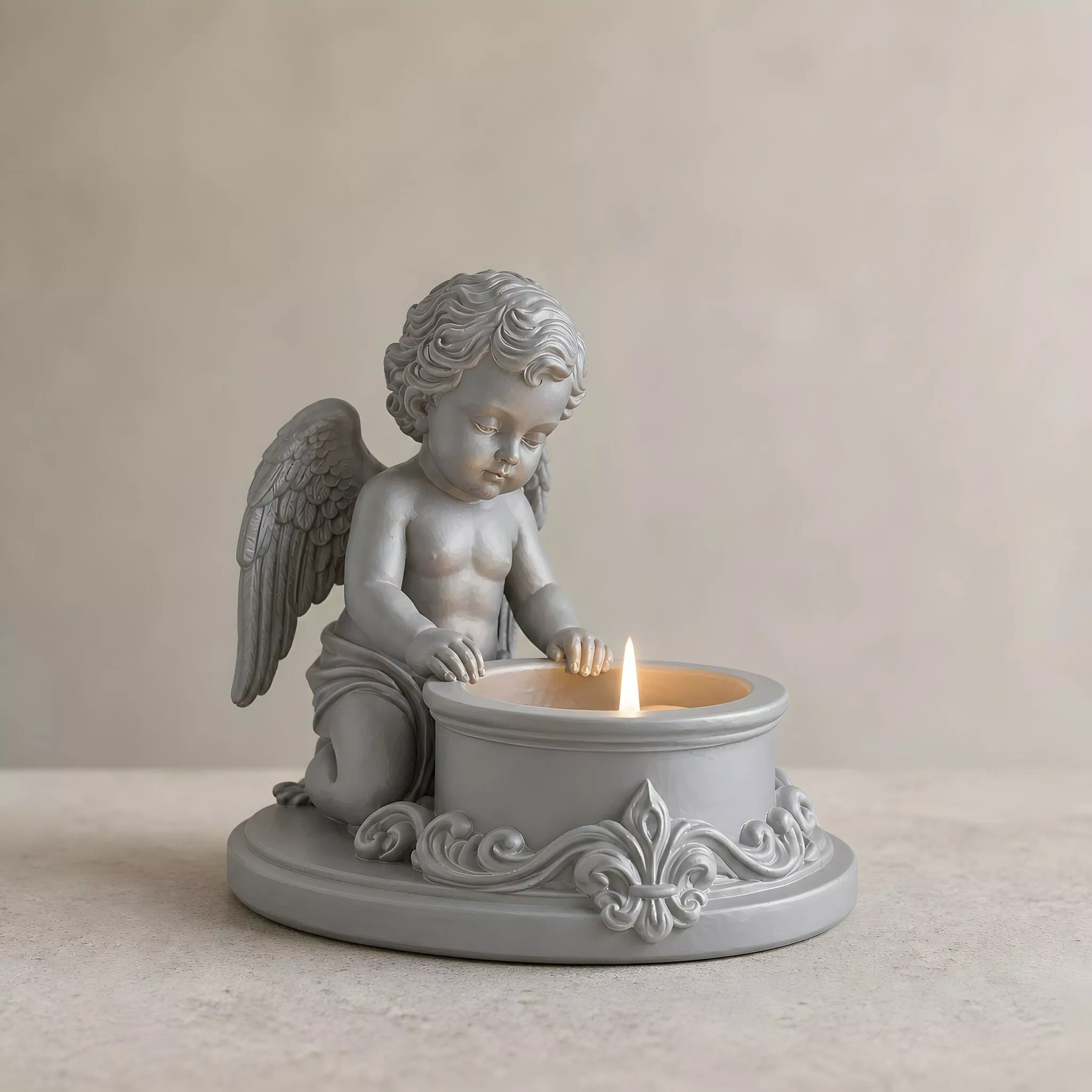 Cherub Candle Holder 3D Print Model 3D print model