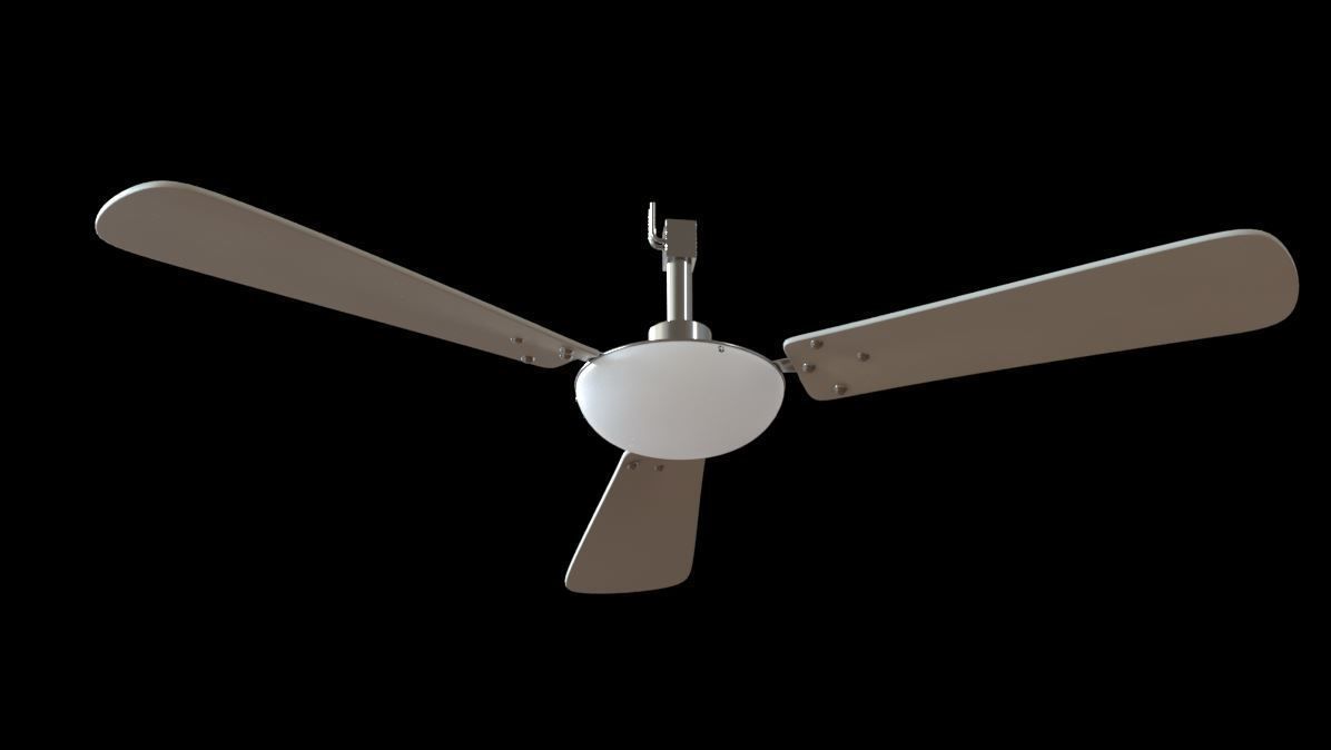 Celling fan 3D model_1