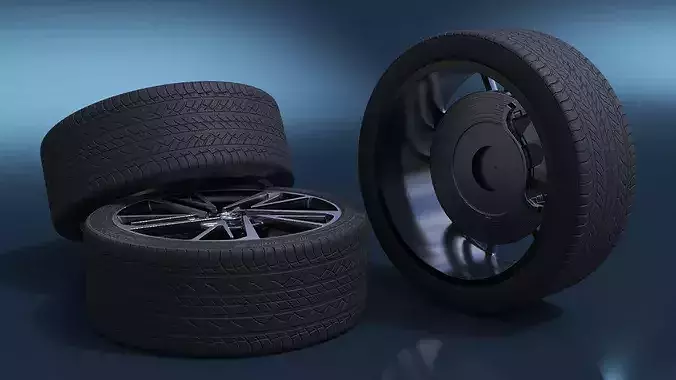 Toyota Camry Wheel 3D model 4