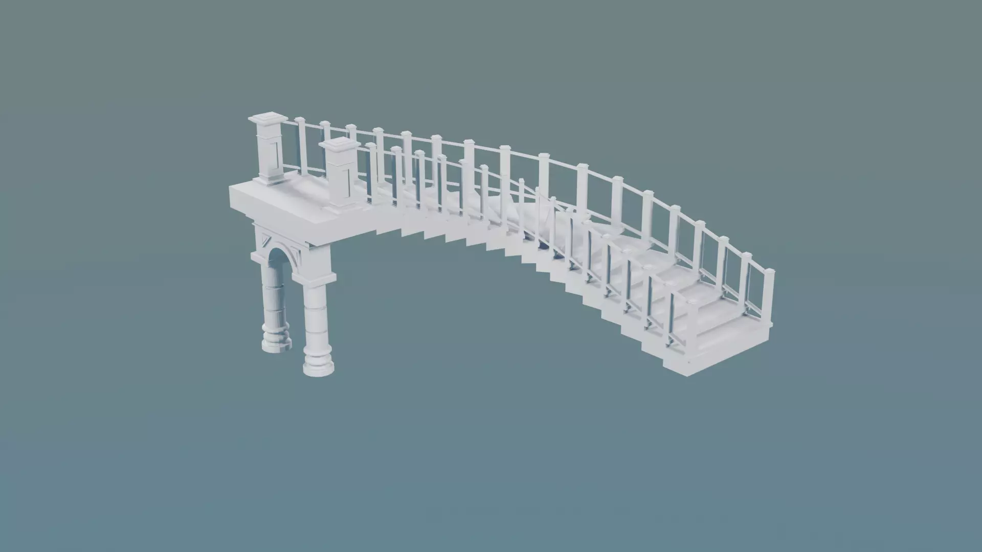Beautiful Modern Staircase Design 3D print model