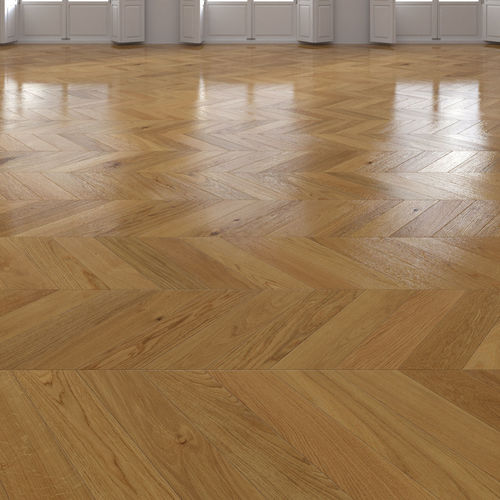 Oak Chevron floor 2 3D model