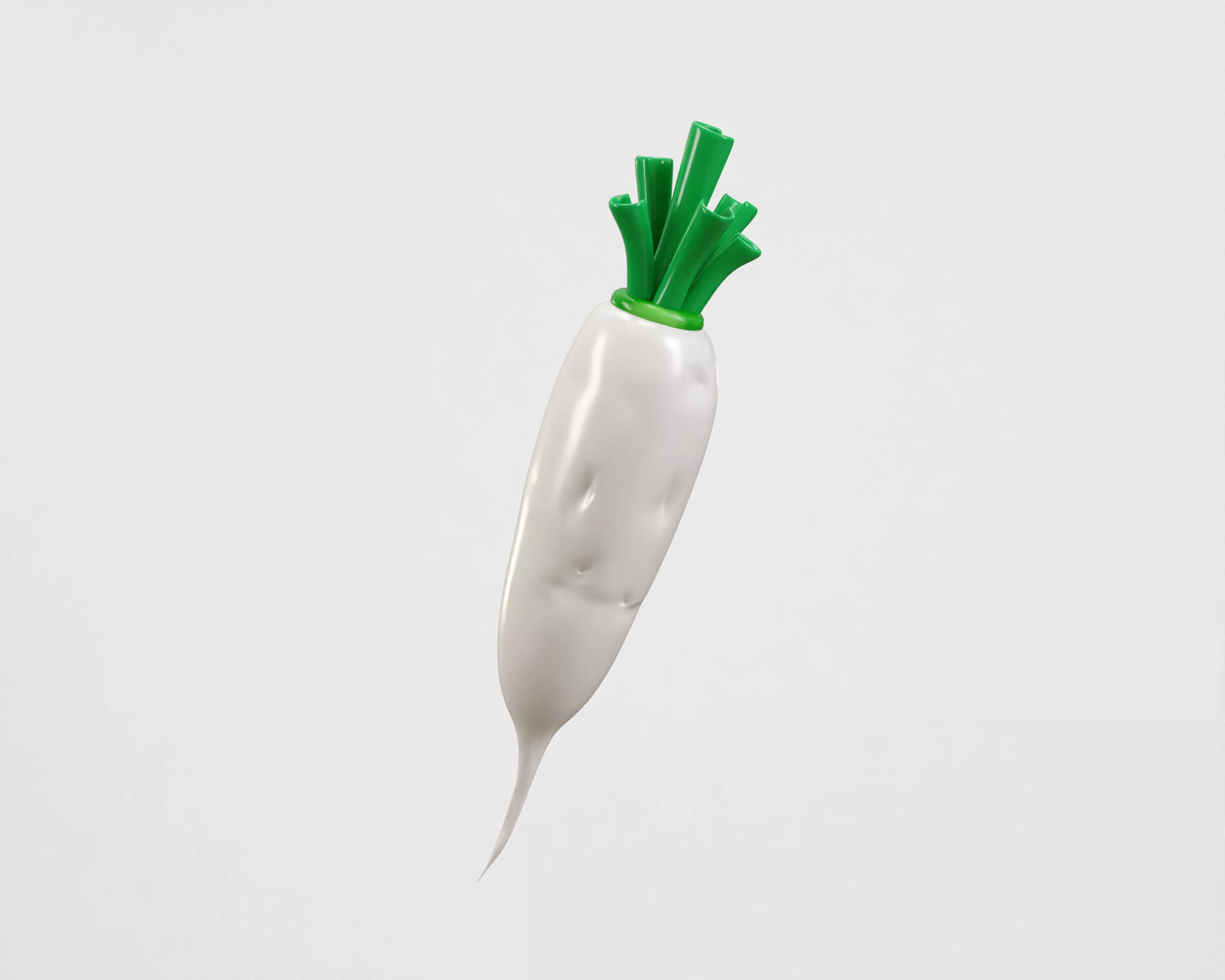 Radish Low-poly 3D model