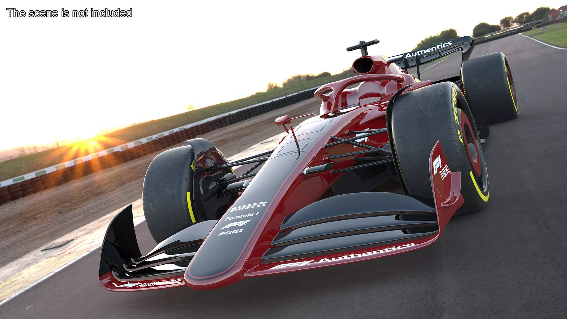 Formula 1 2022 Red Livery Rigged for Maya 3D model