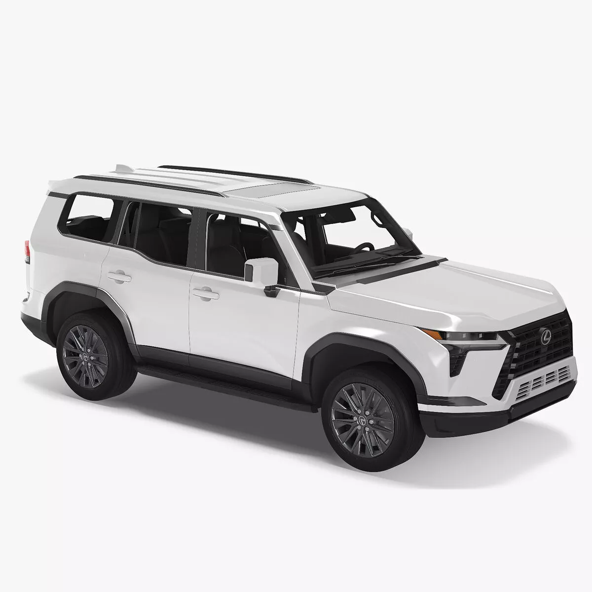 Lexus GX 550 SUV Eminent White Pearl Rigged for Maya 3D model
