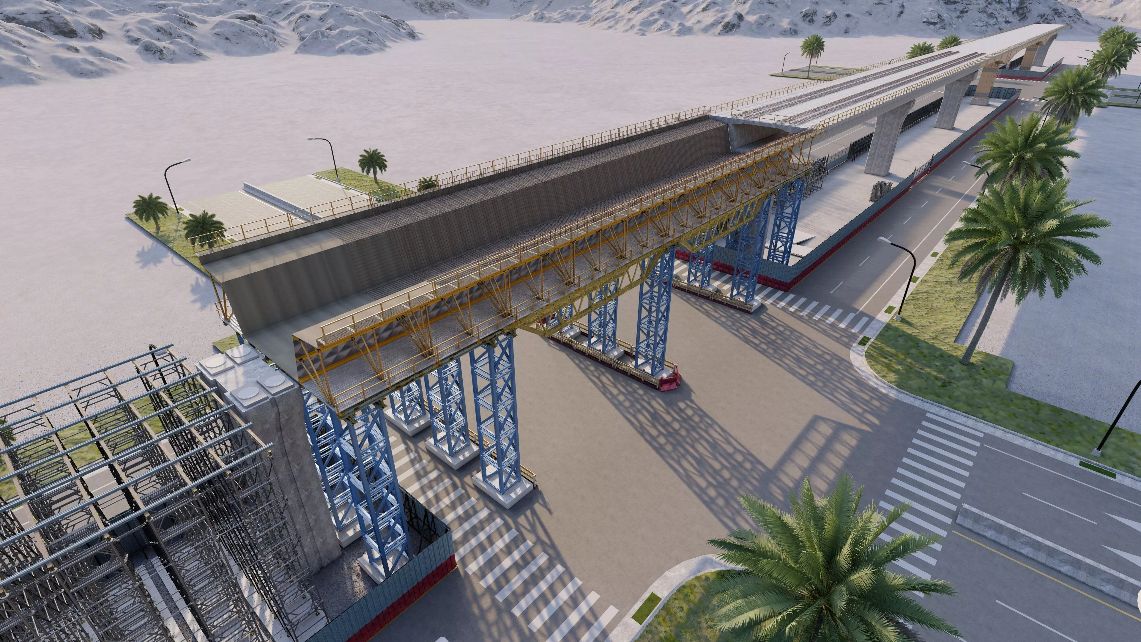 Bridge Construction 3D Model - Detailed Look into Infrastructure 3D model