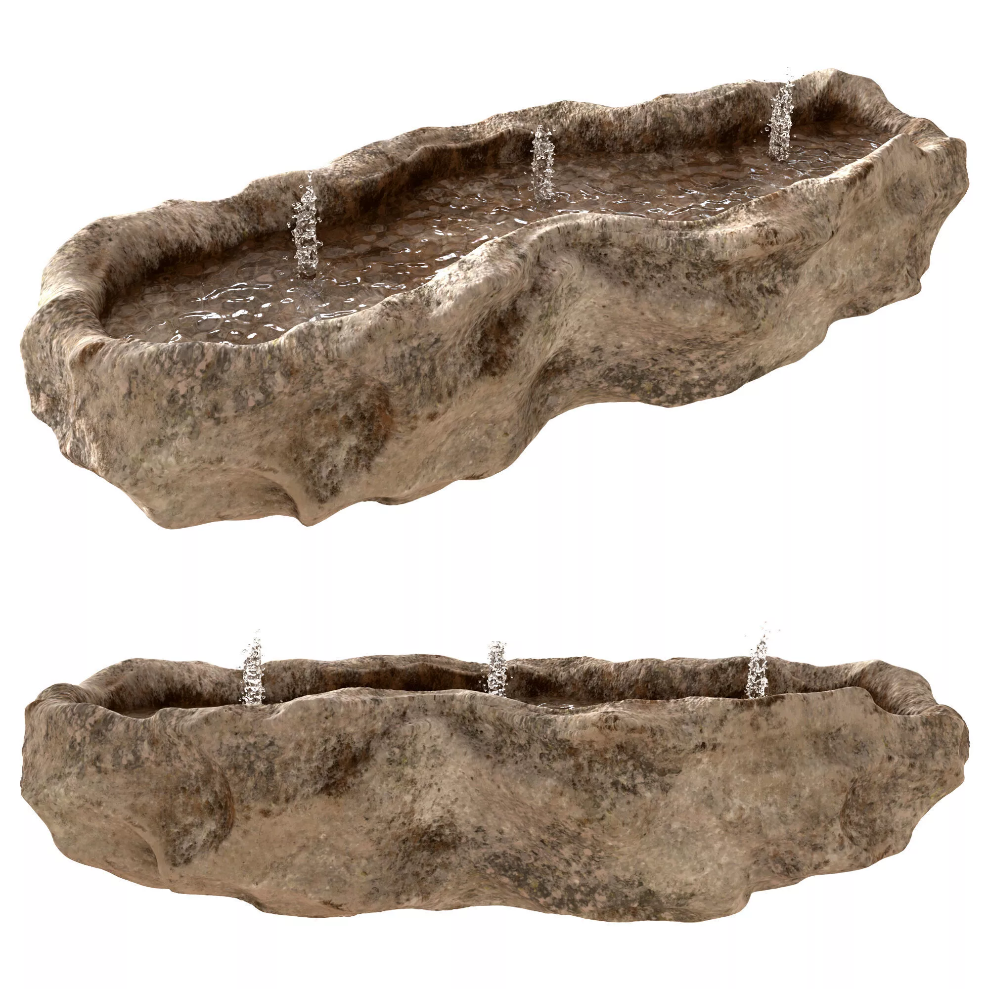 Exterior Rock Fountain 3D model