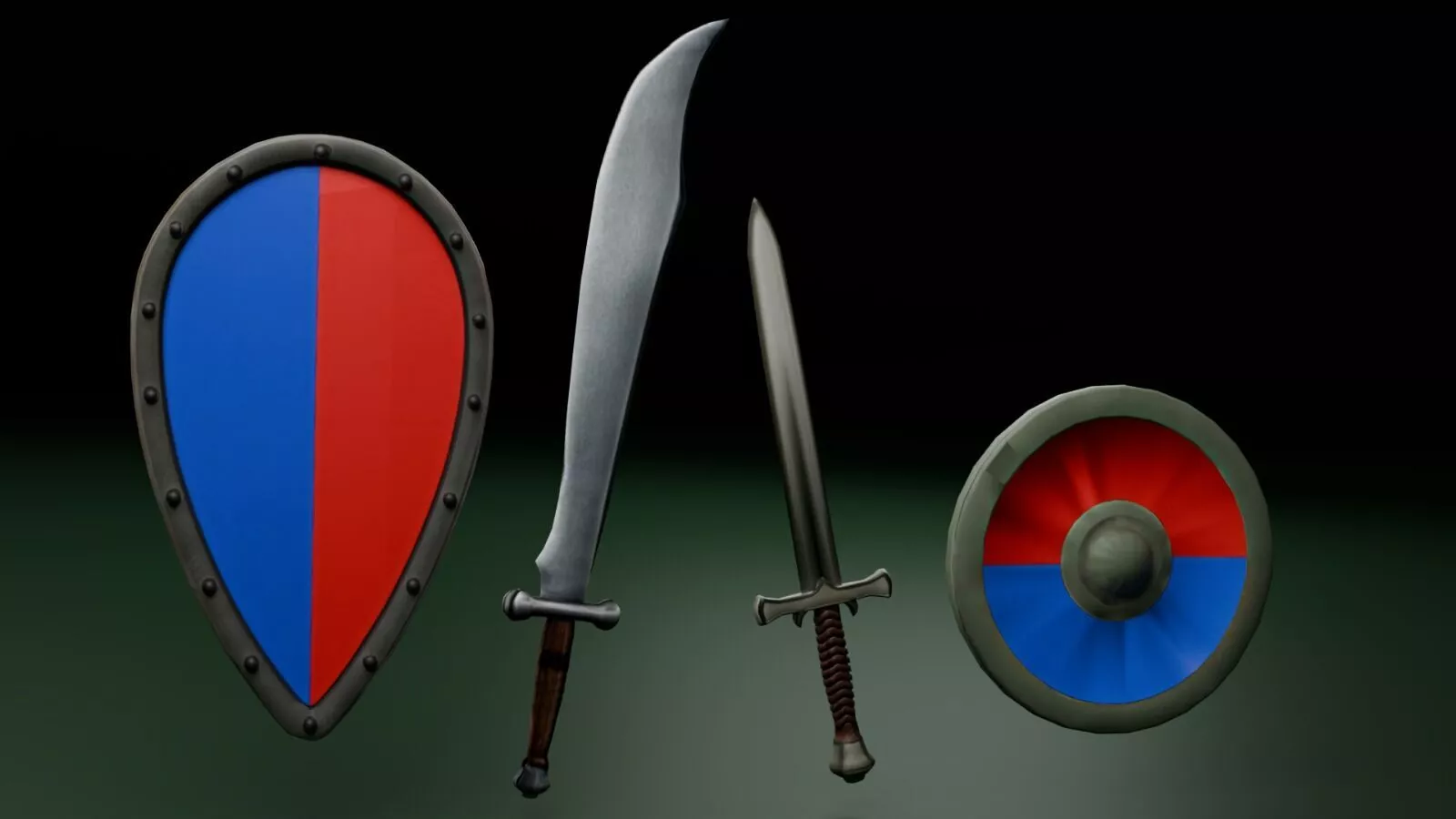Weapons Pack Free low-poly 3D model