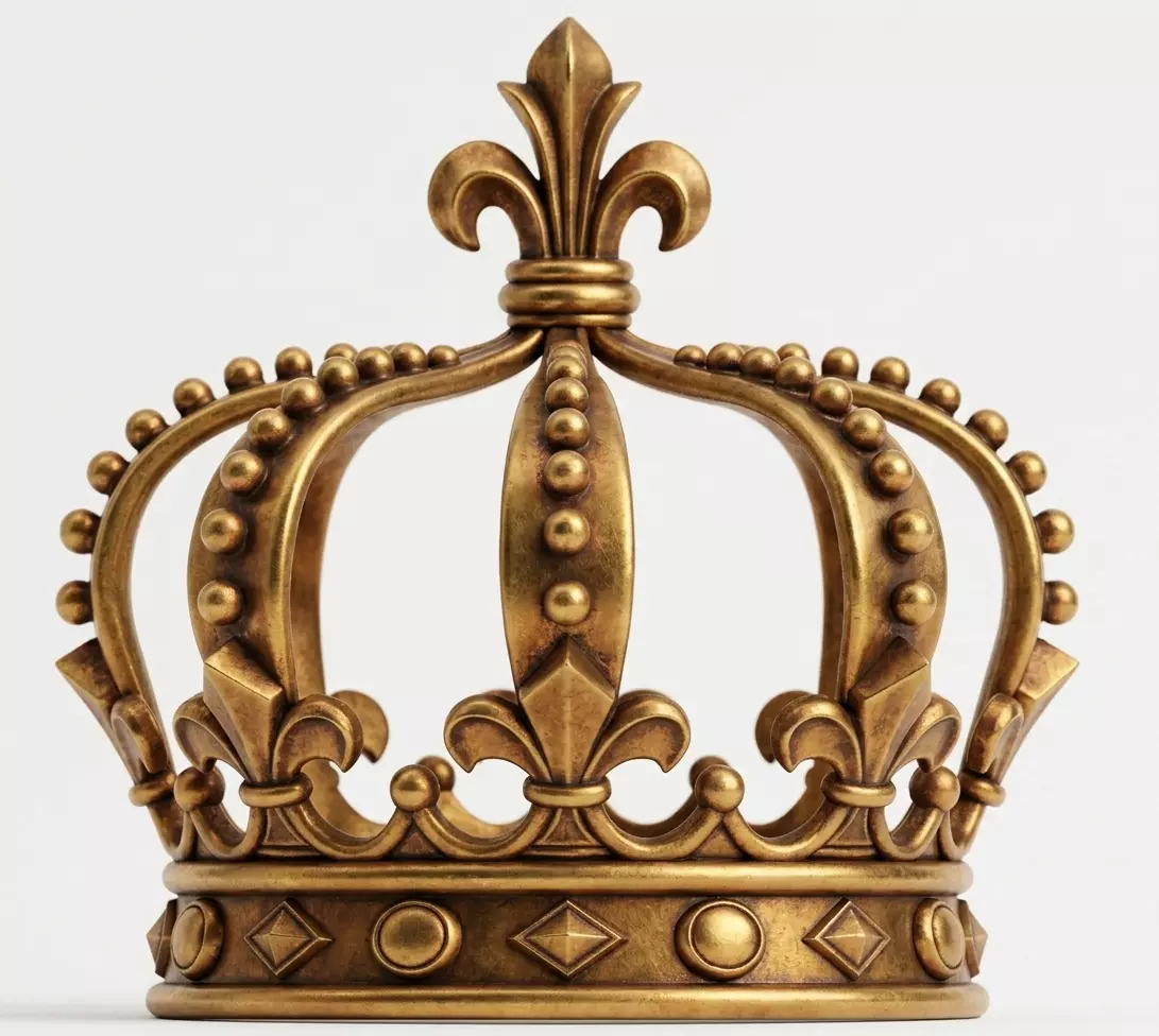 Royal King Gold Crown 3D print model