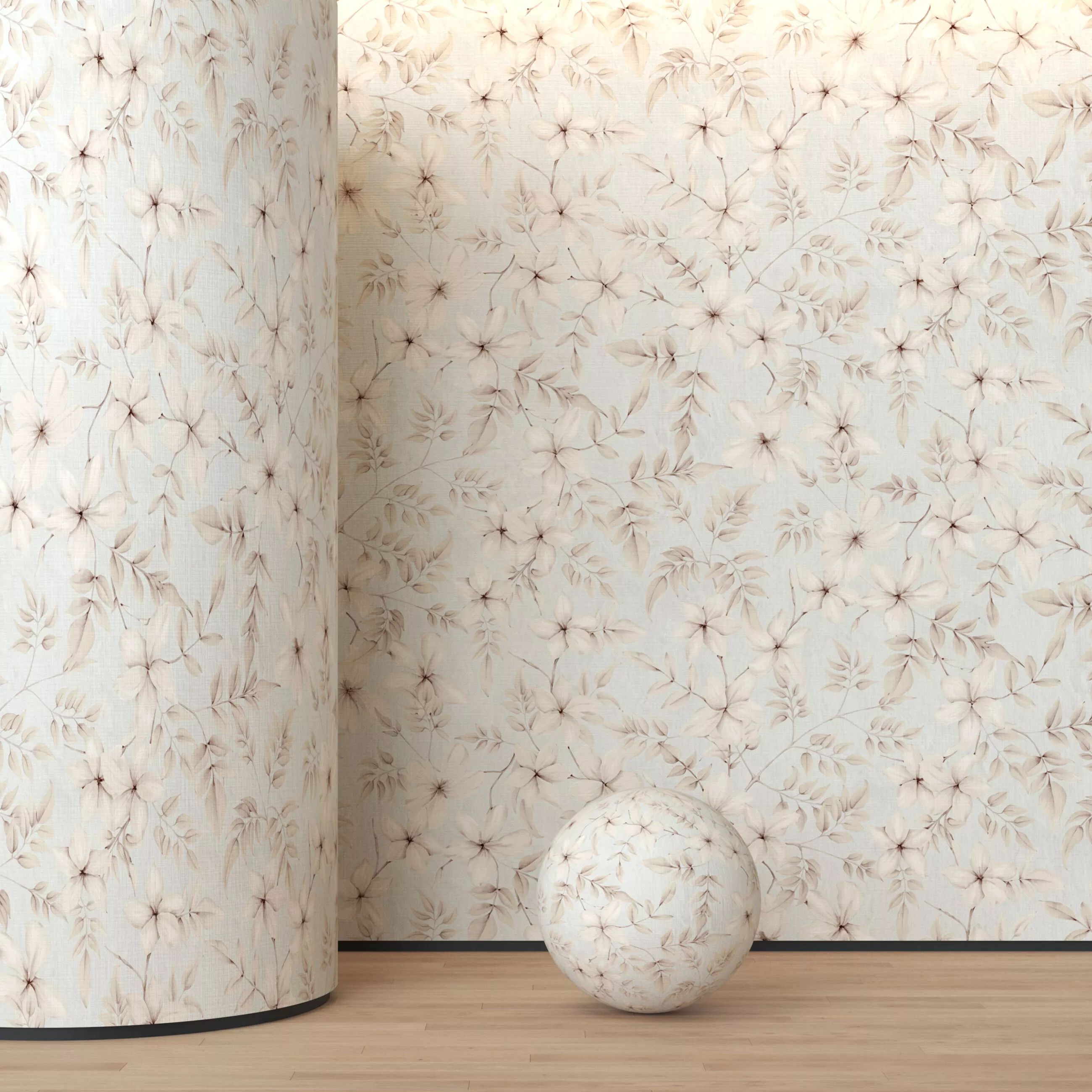 Porcelanosa Skins Botanic Botanical Wallpaper - Seamless -6 in 1 Texture
