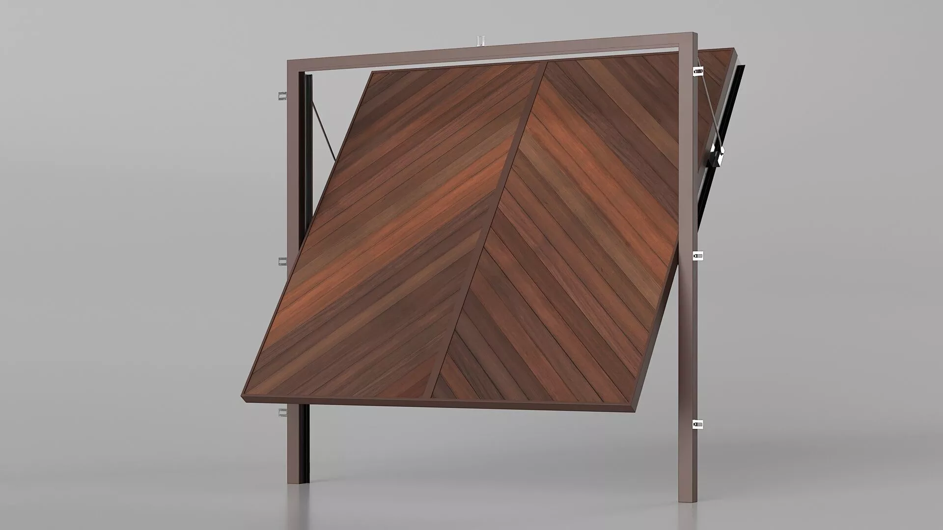 Folding Automatic Garage Door Rigged for Maya 3D model