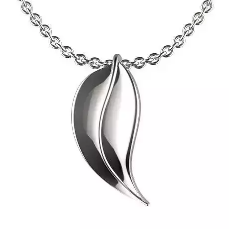 Organic Leaf Pendant