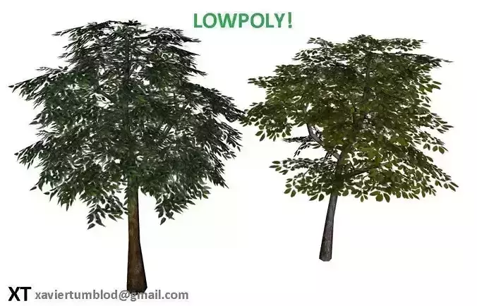 Lowpoly Trees two