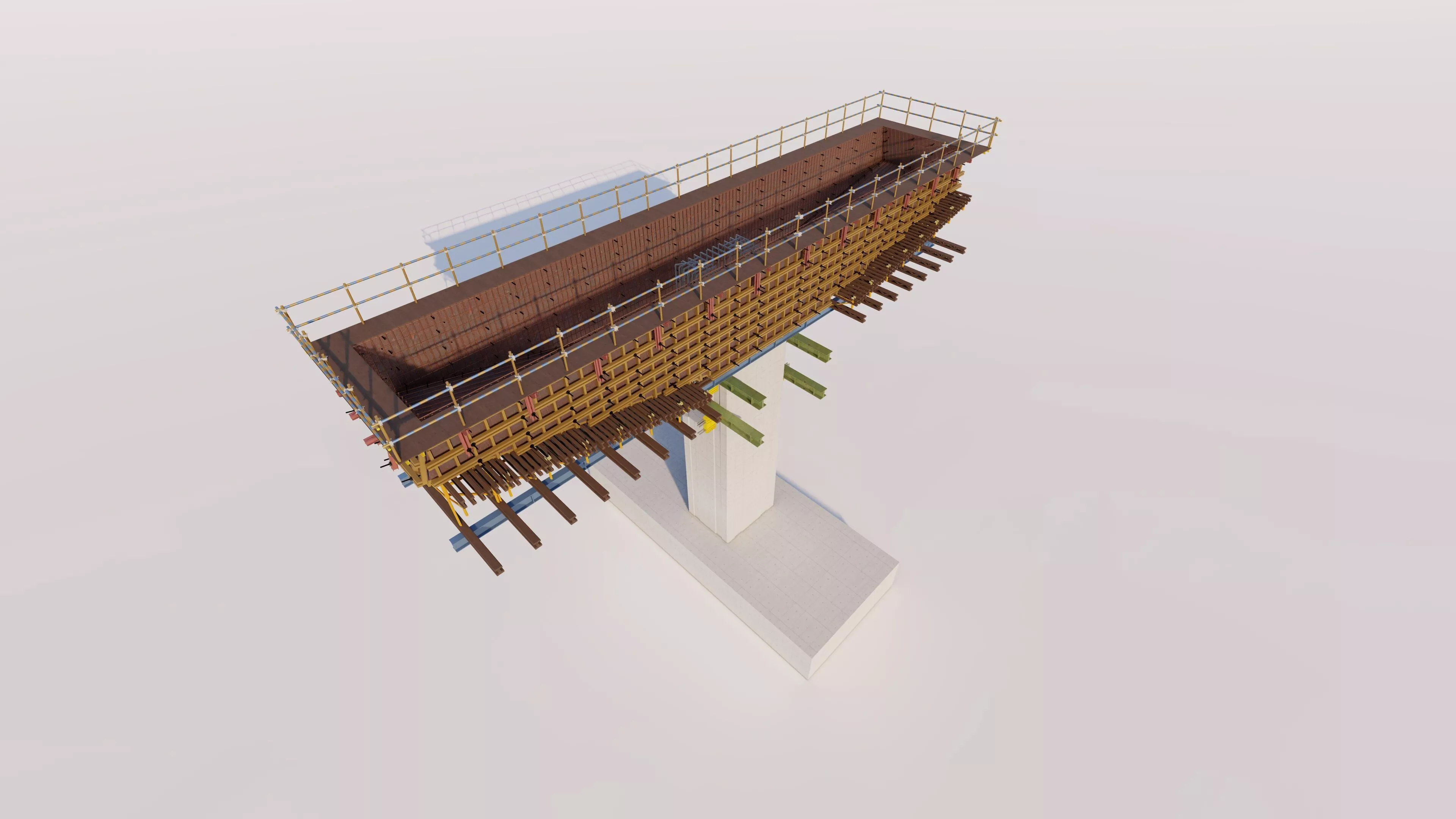Bridge Construction 3D Model - Detailed Look into Infrastructure 3D model