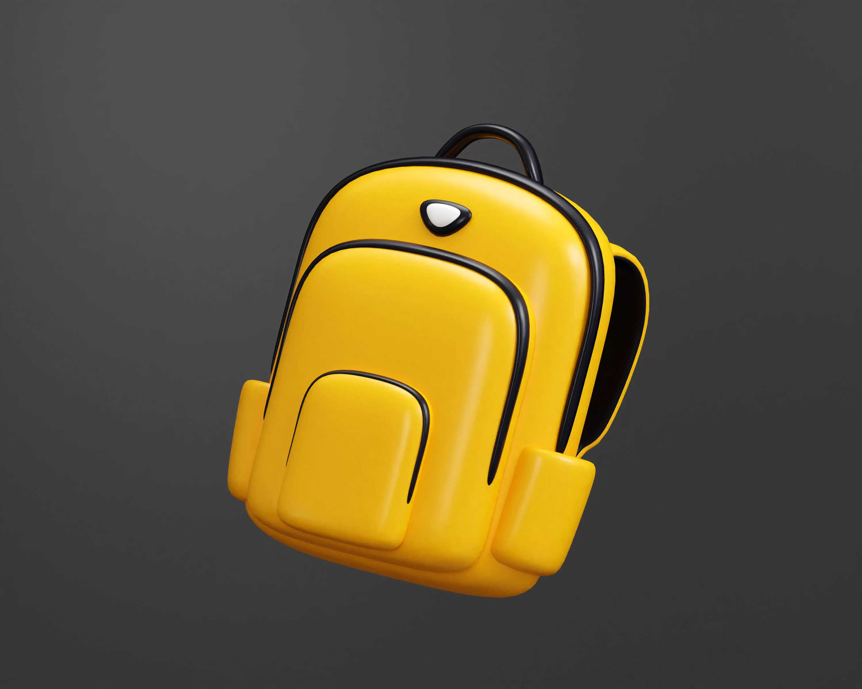 Cartoon School Bag Low-poly 3D model