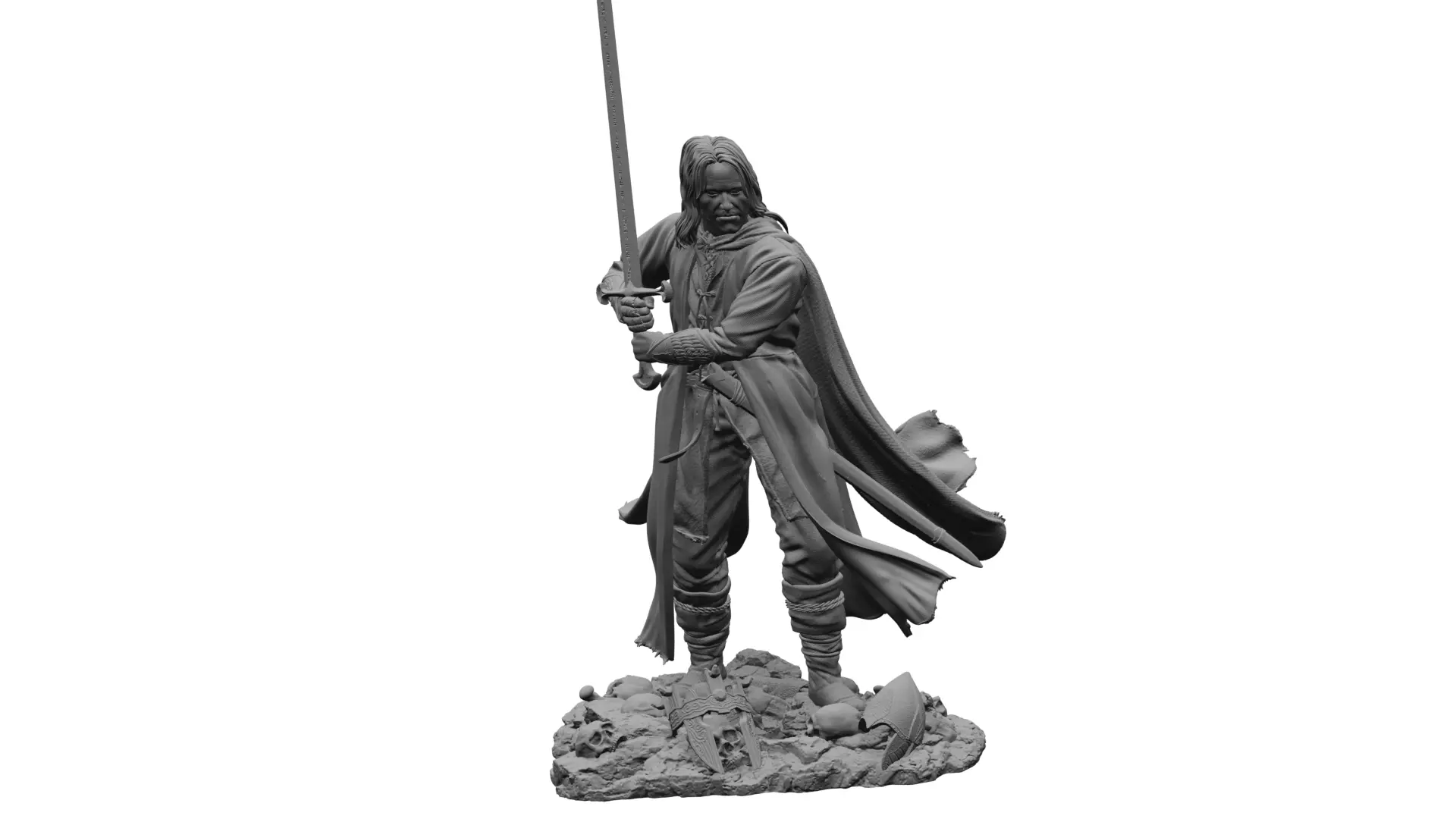 Aragorn The Lord of the Rings STL Files for 3D Printing 3D print model
