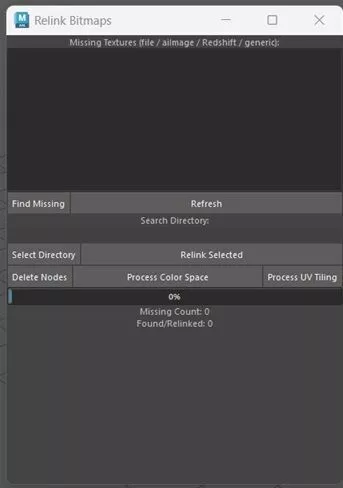 Relink bitmap maya Free 3D model