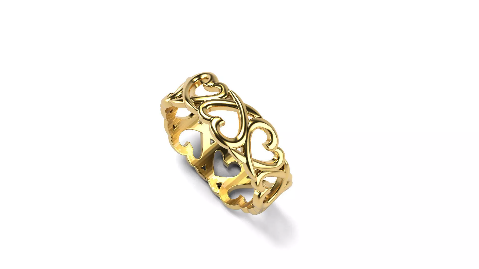 Loving Heart Ring 3D print model