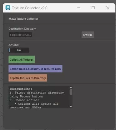 Maya Collect Texture Free 3D model