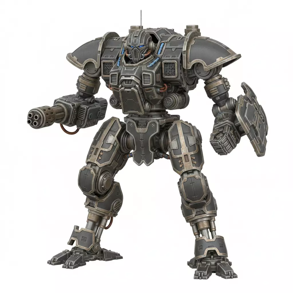 Robot Mecha Android Mechanical Statue 3D model