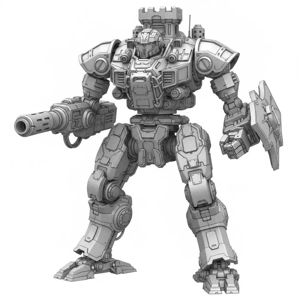 Robot Android Machine Sci Fi Armor 3D model