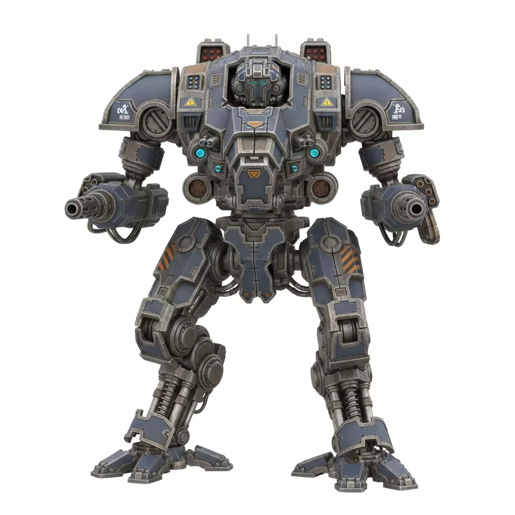 Robot Android Mechanical Cyber Figure 3D model