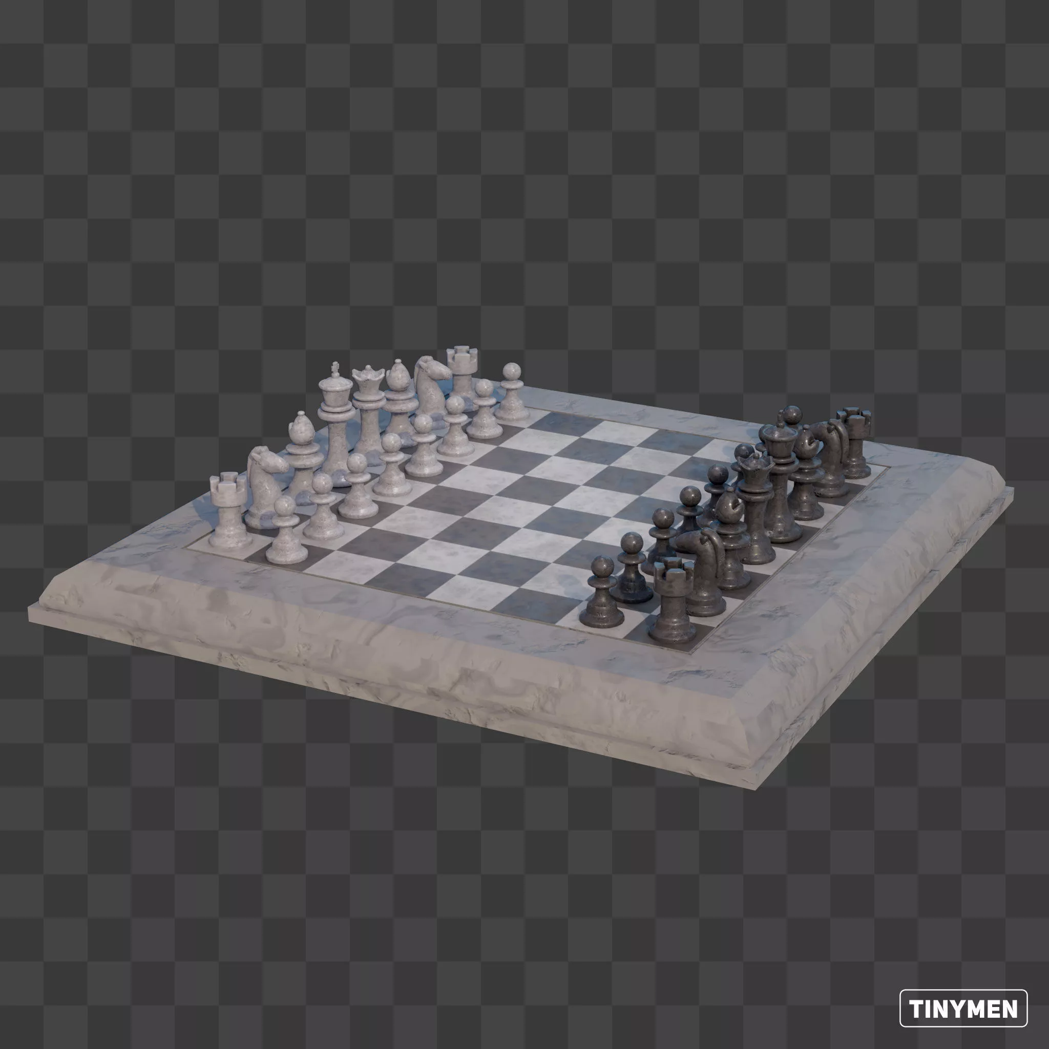Free Stuff 1 - Chess Set Free low-poly 3D model
