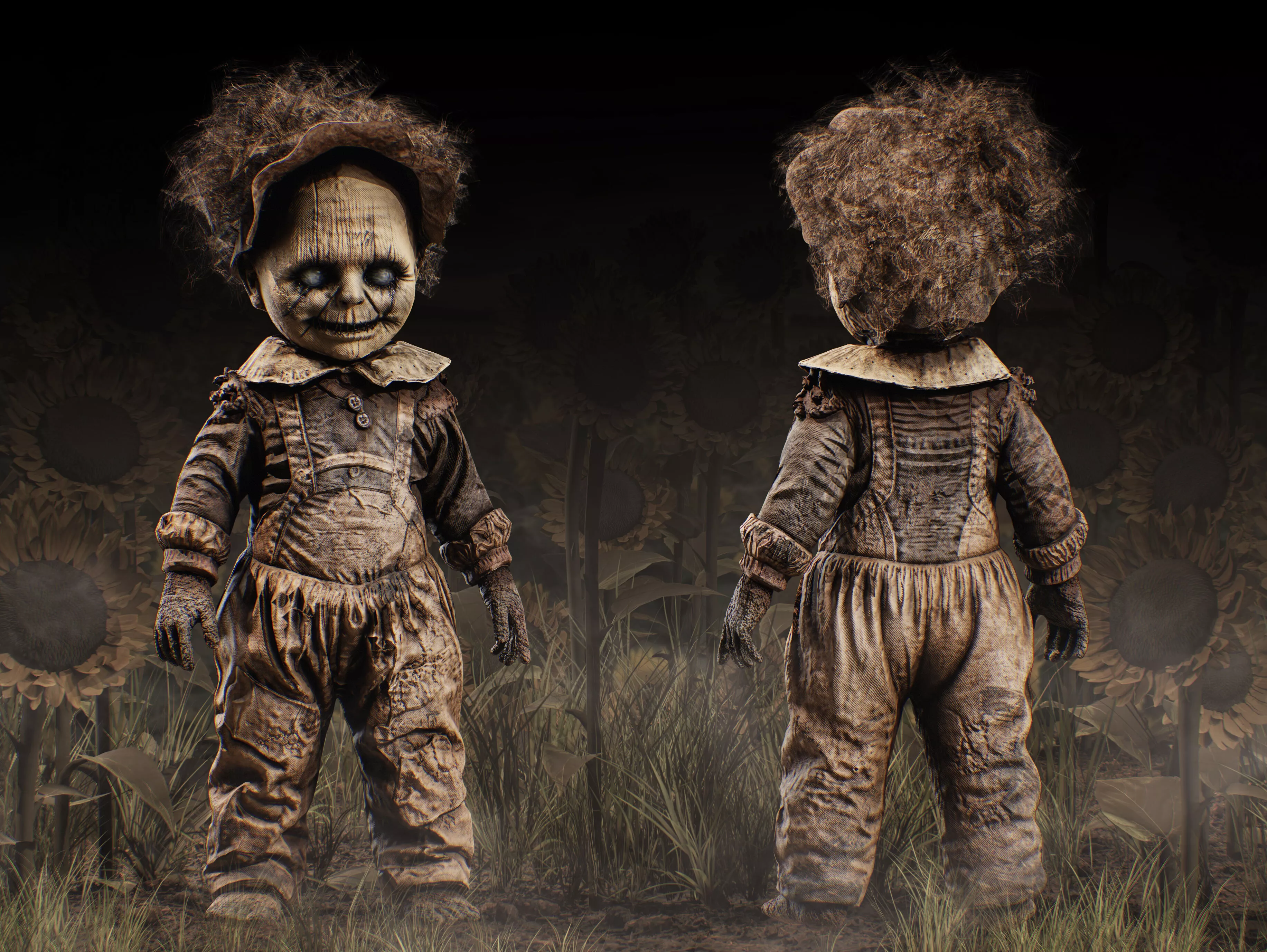 Forgotten Doll Low-poly 3D model